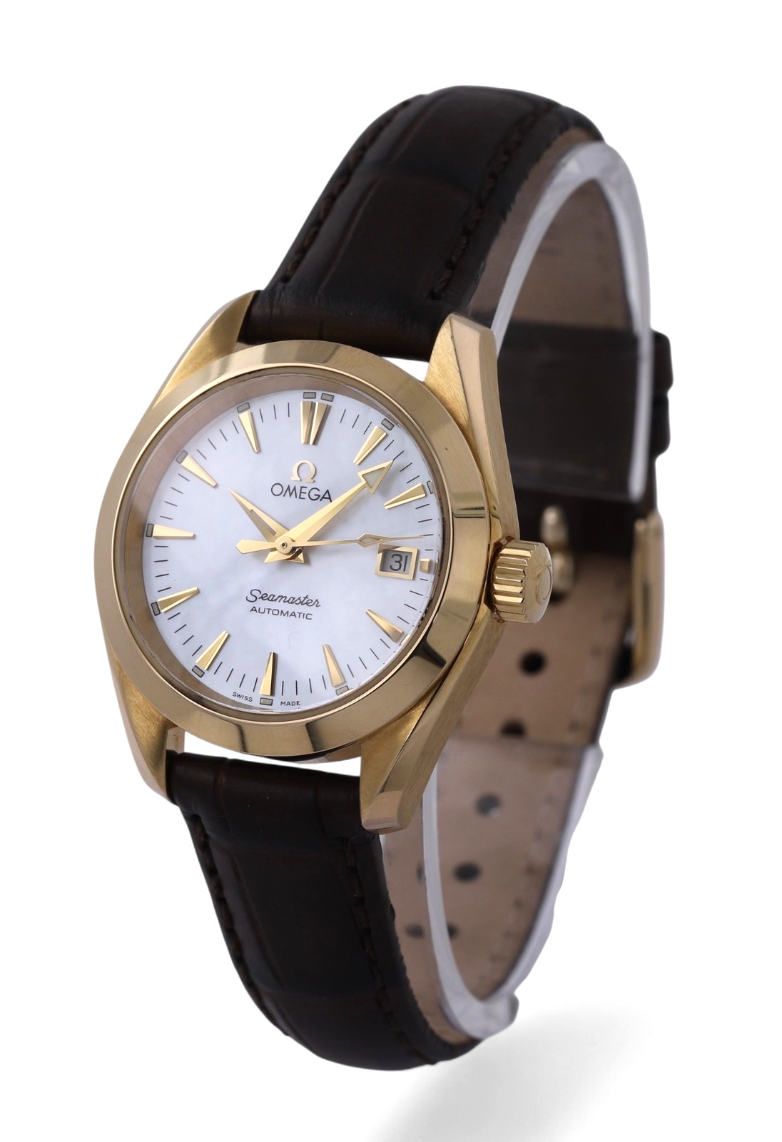 OMEGA Seamaster Aqua Terra Automatic Date MOP Dial – 29.5mm – 18ct Yellow Gold