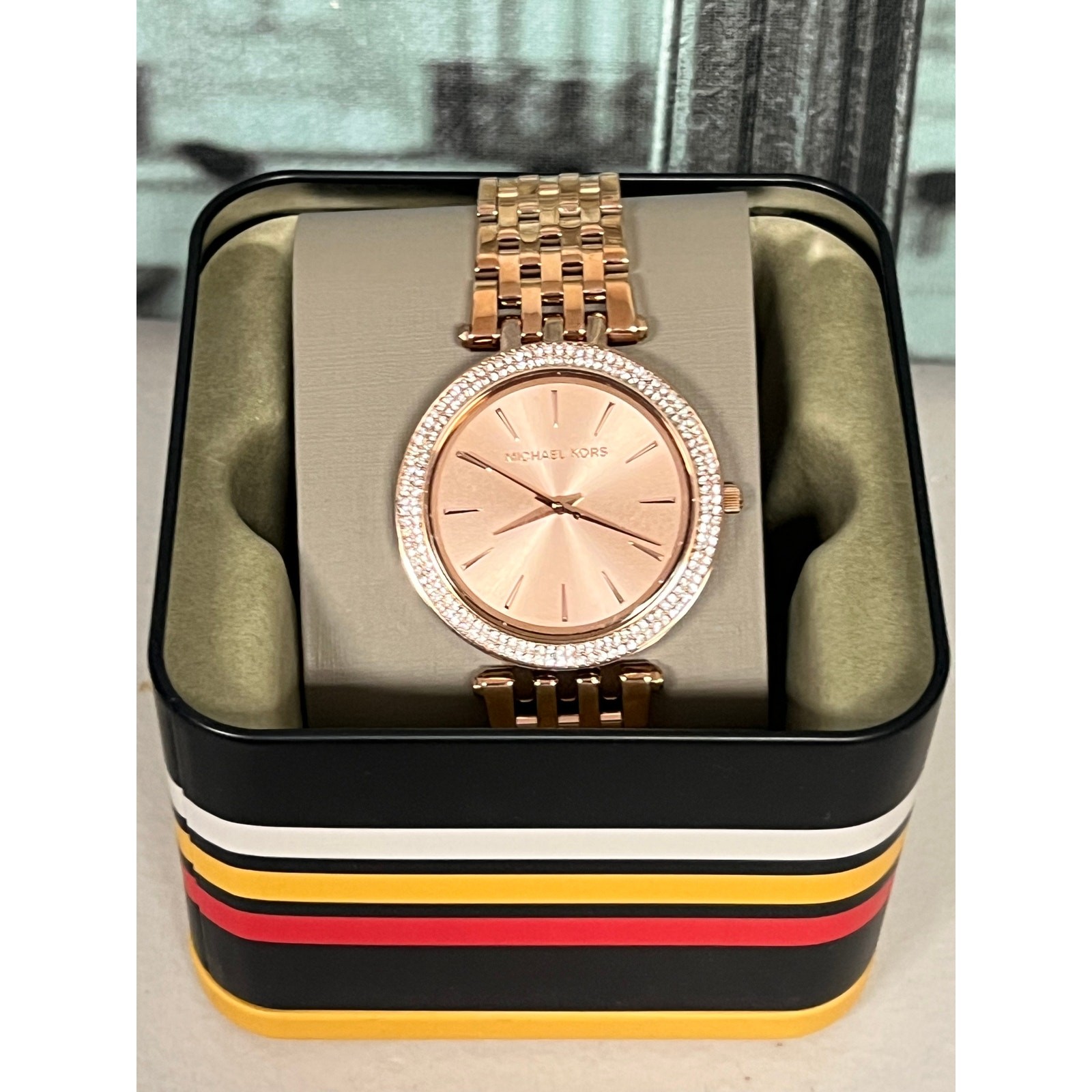 Michael Kors MK3192 Darci Pavé Rose Gold-Tone Watch
