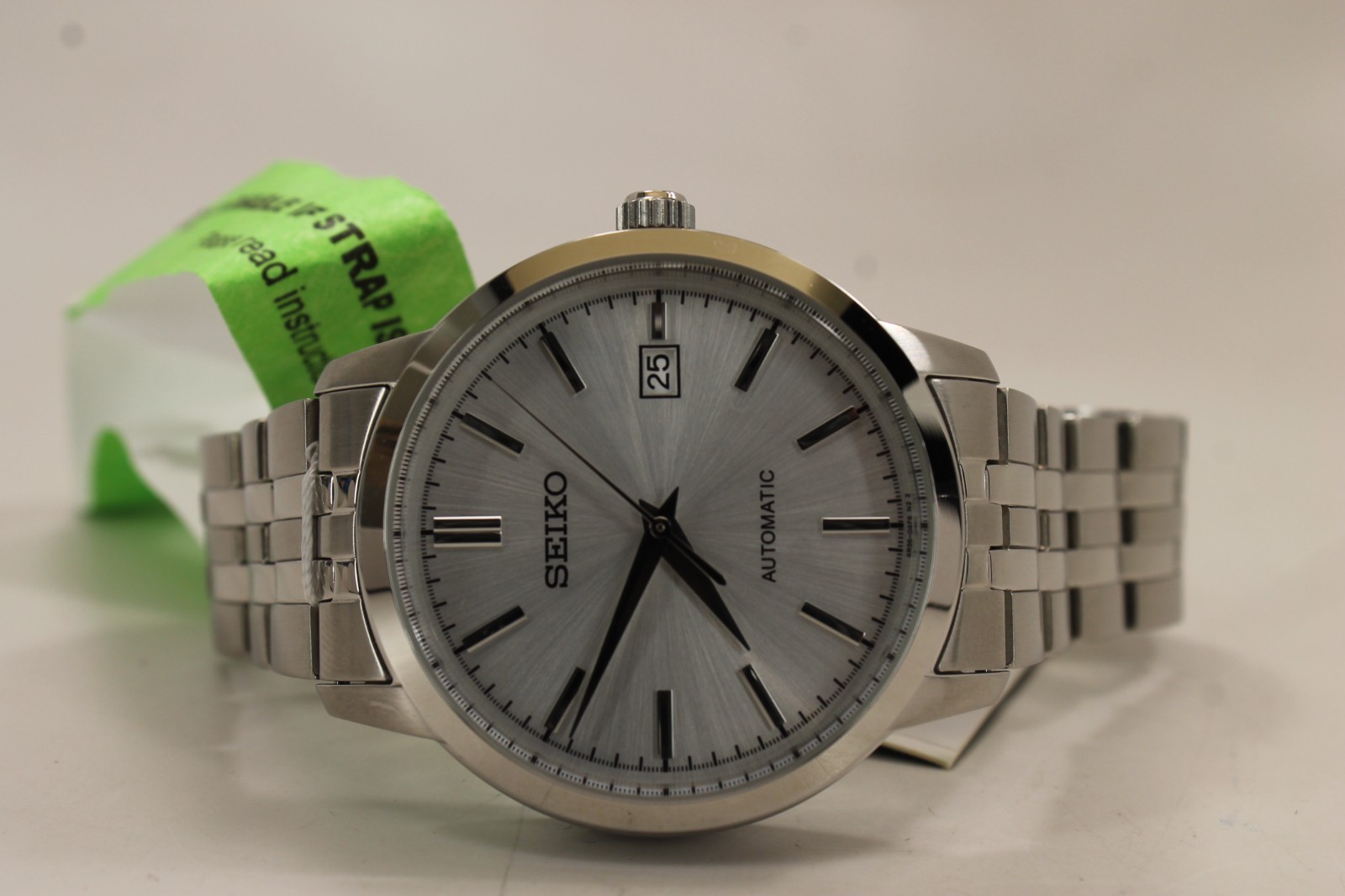 Seiko Men’s Automatic Silver Dial Stainless Steel Watch – SRPH85K1