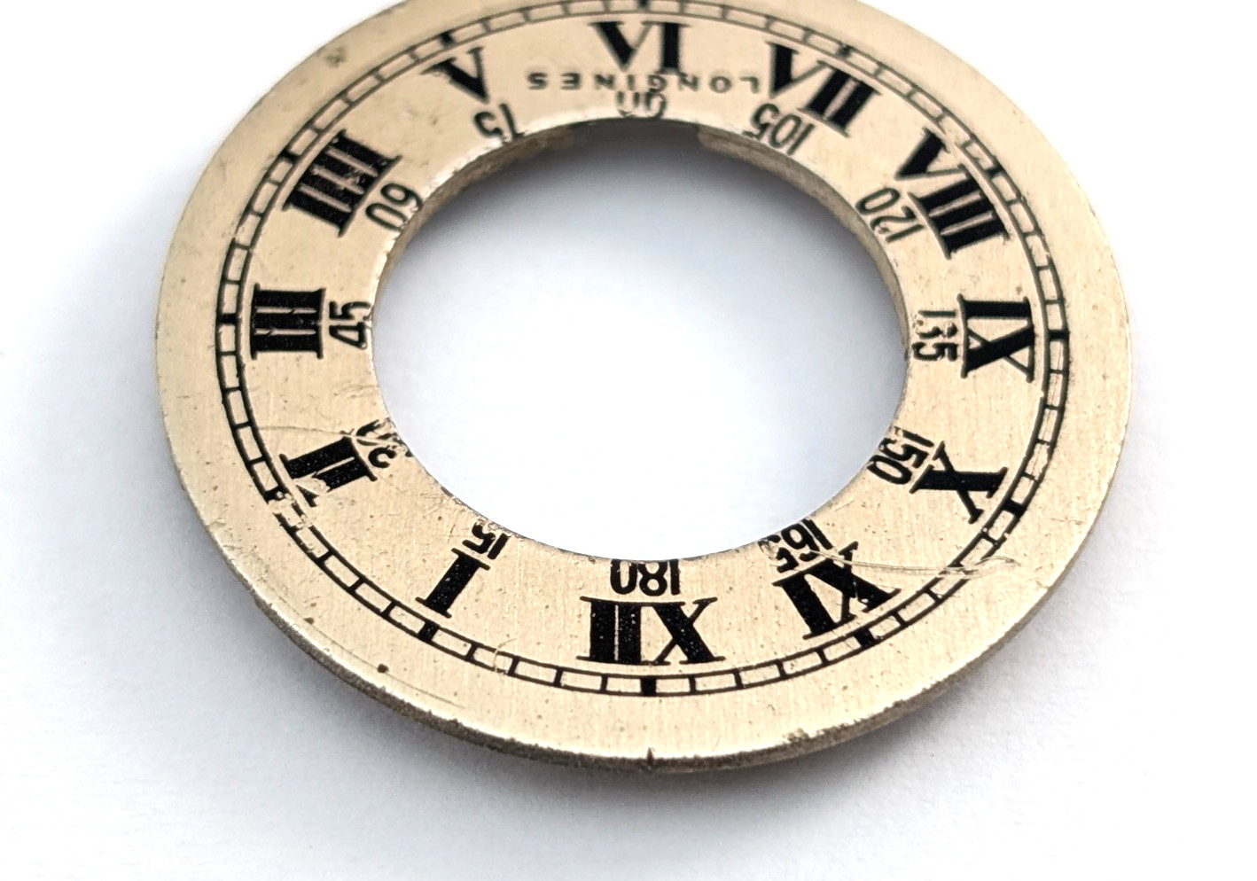 LONGINES 26mm Art Deco Chapter Ring Watch Dial 14mm Center PARTS REPAIR
