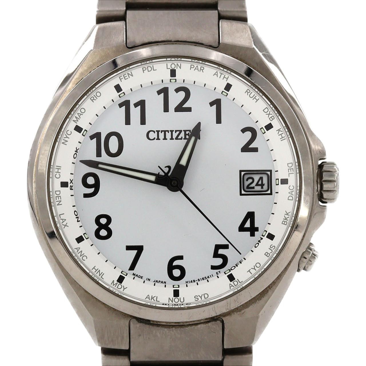 Authentic Citizen Attesa H149-S118921/CB1120-50B TI Solar Powered Quartz #23…