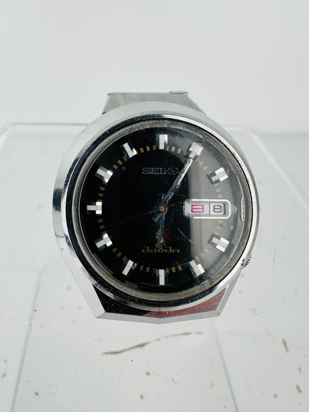 Vintage 1973 Seiko Advan 6106-7560 JDM Black Dial Original Bracelet