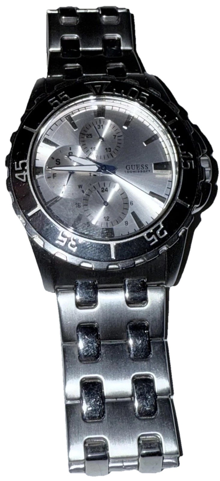 Guess Waterpro Watch Men’s Stainless Steel Chronograph 100M Quartz U11598G1