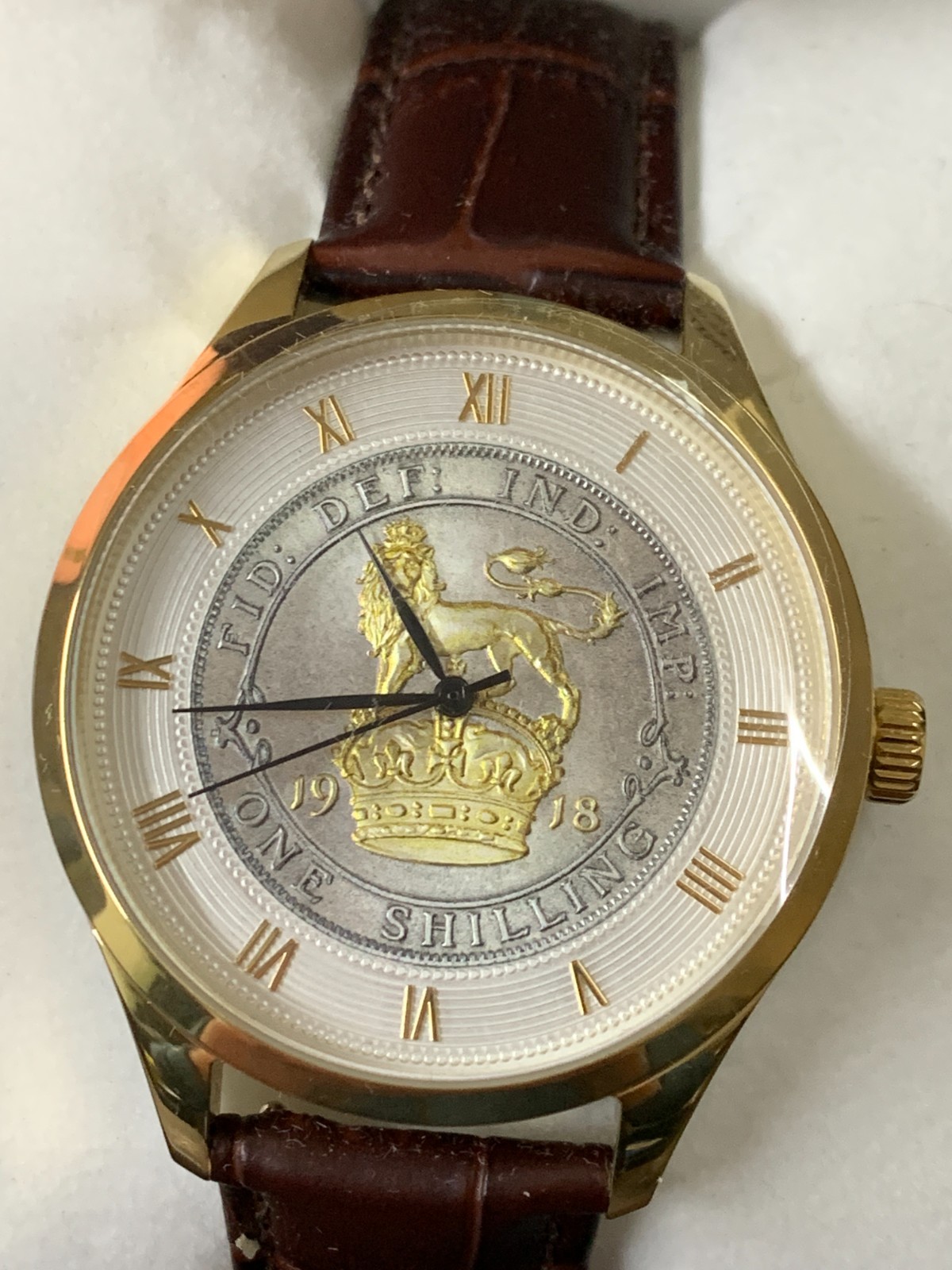 Commemorative King’s Shilling 100th Anniversary Watch By Bradford Exchange