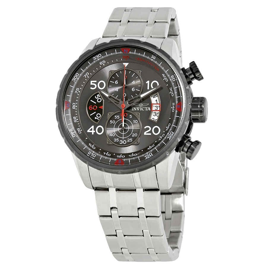 Invicta Aviator Chronograph Dark Grey Dial Men’s Watch 17204