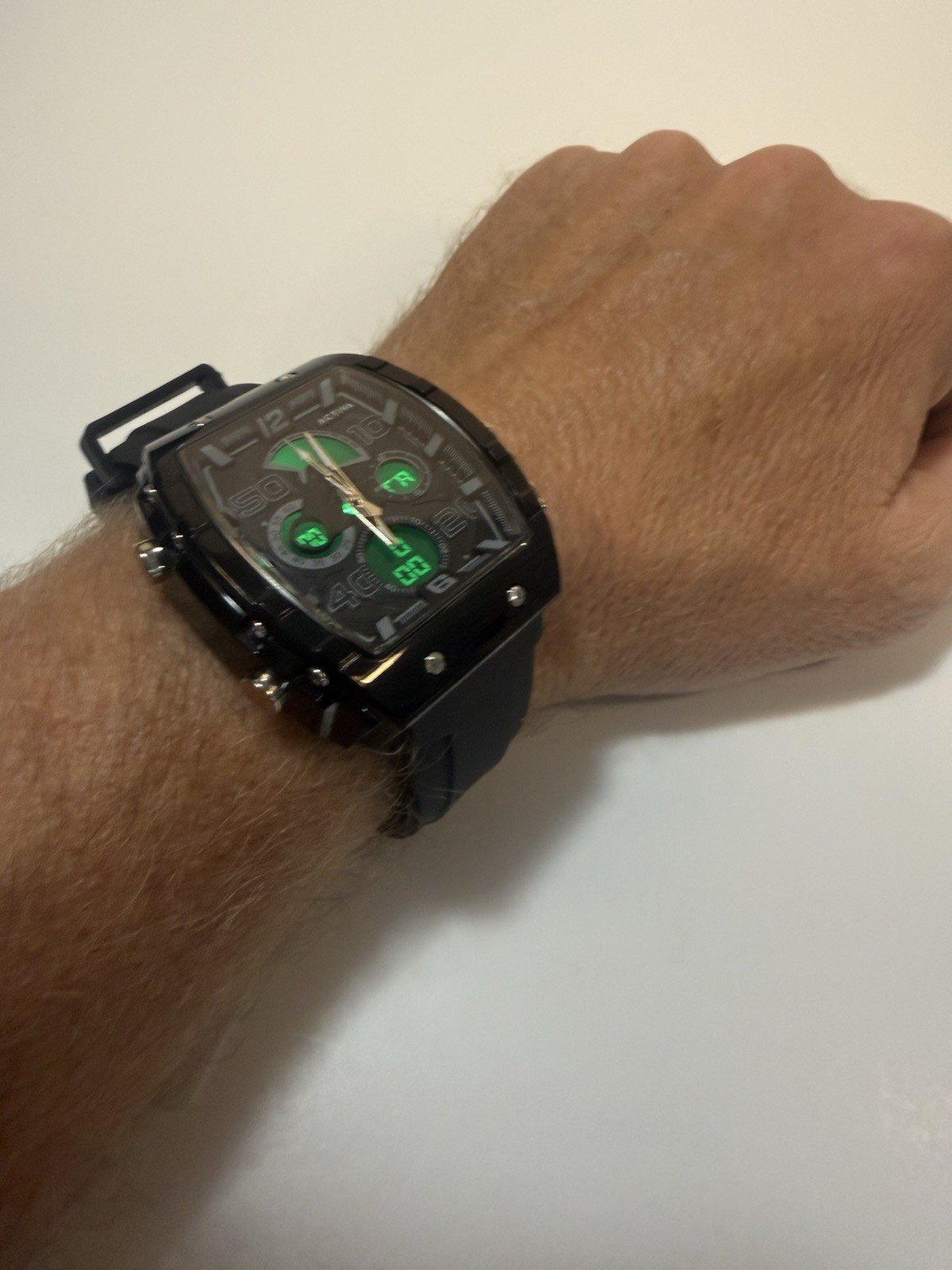ACTIVA BY INVICTA DIGITAL ESSENTIALS BLACK MEN 45MM CHRONO ALARM ACW8109-001
