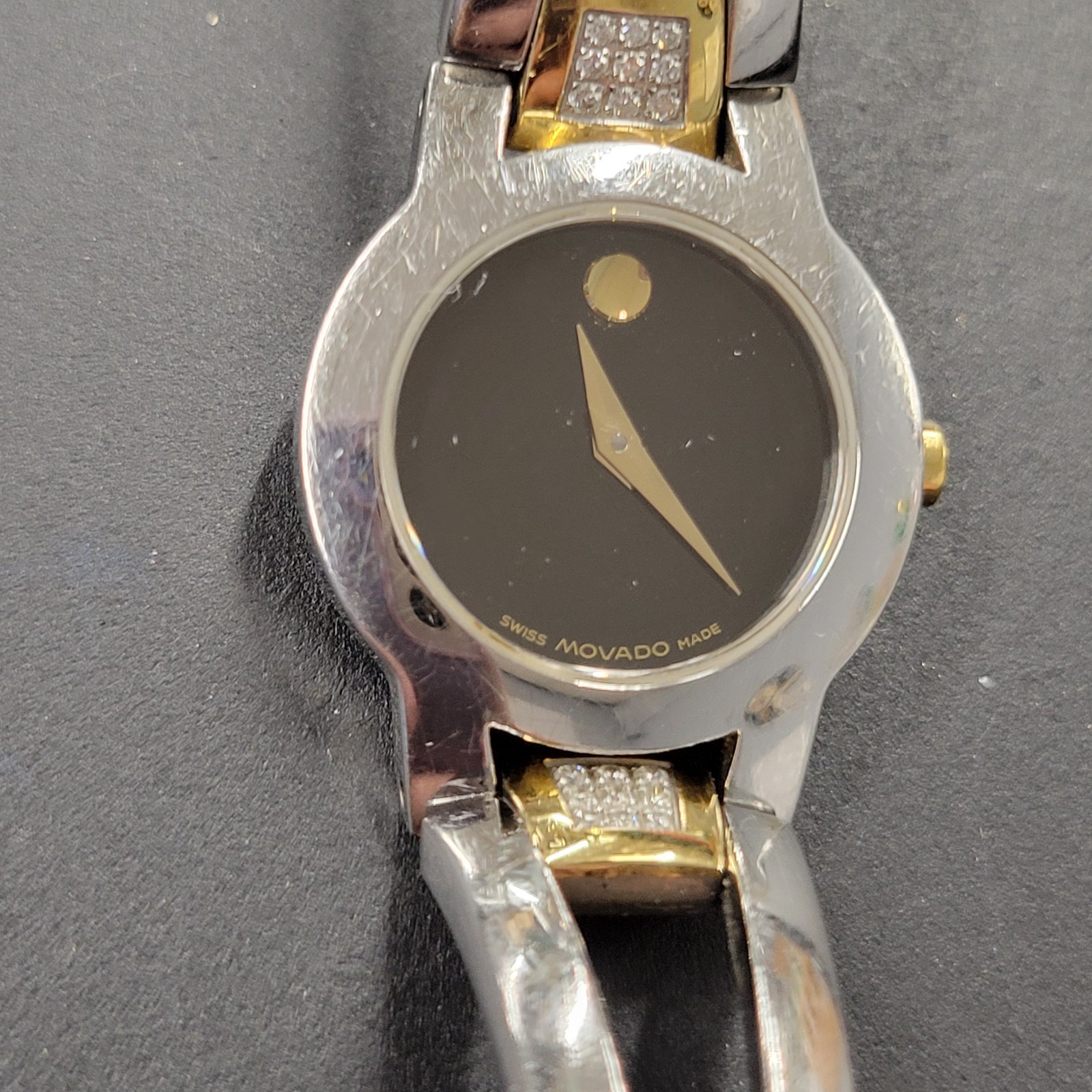Ladies Movado 6910706 AMOROSA Two-Tone Stainless Steel Watch with Diamonds