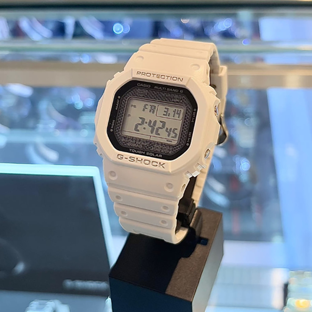 Casio G-Shock Monotone Square GW-5000HS-7DR Unisex Tough Solar Digital Watch