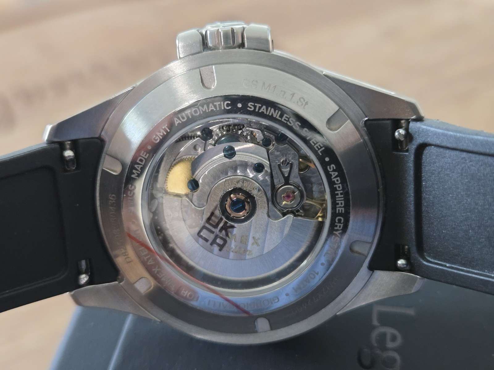Timex Atelier GMT 24 M1a Automatic 40mm Black Dial Rubber Strap 100m