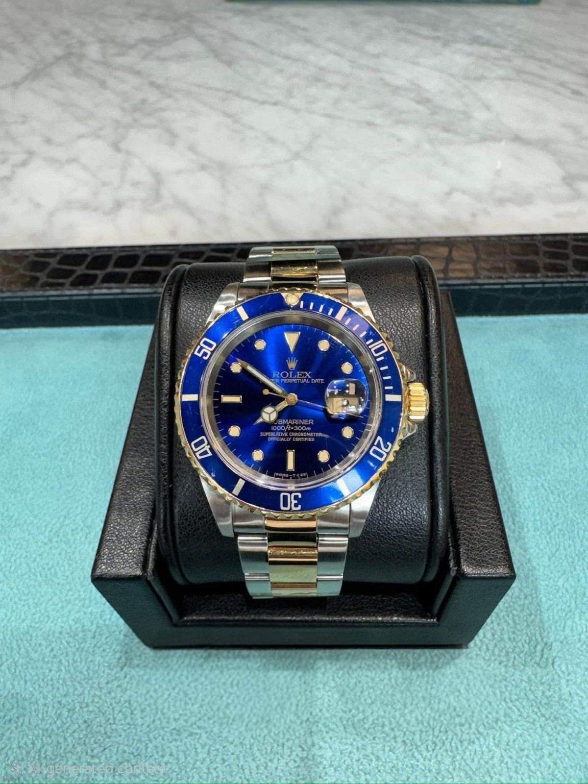 Rolex Submariner Date Automatic Blue Dial/Bezel Two-Tone 40mm 300m