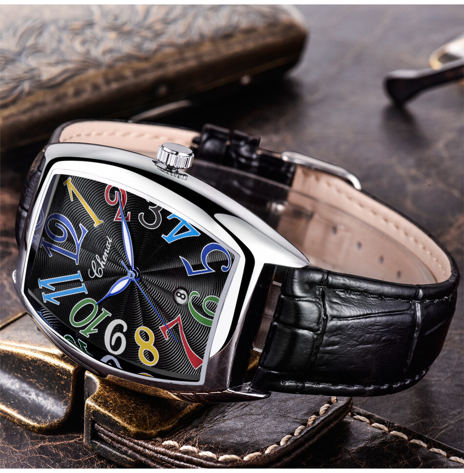 Multicolor Quartz Wrist Watch