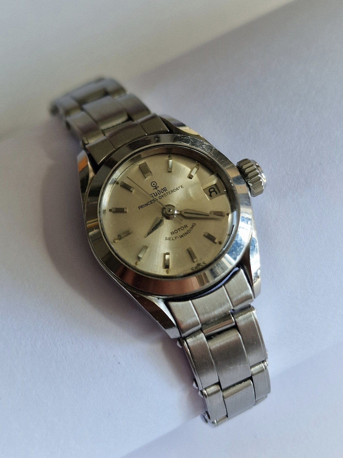 Tudor Princess Oysterdate Rolex Case Bracelet Watch 1966 For Repair