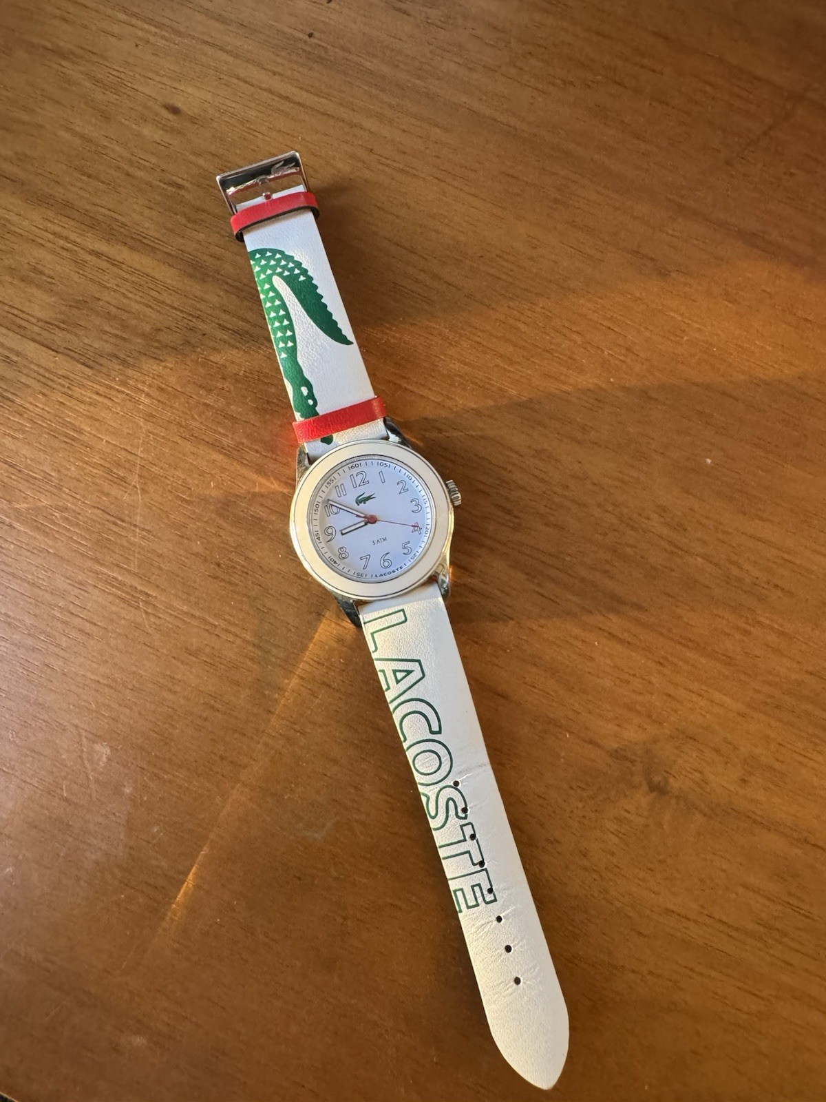 Lacoste, White Logo Watch, Leather Band, 50M Women’s Watch, 2000518