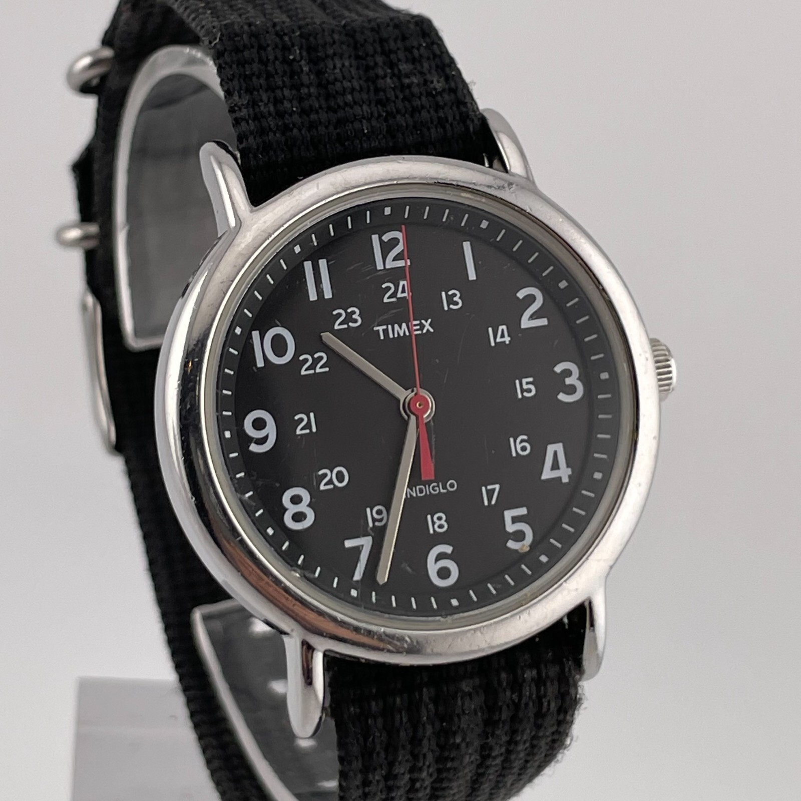 Timex Weekender Watch T2N647 Mens 38mm Case One Piece Nylon Strap Quartz
