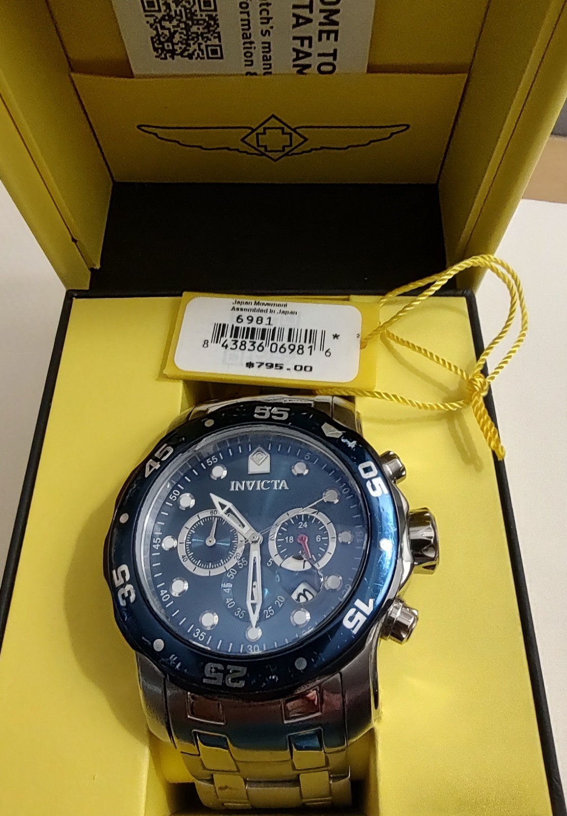 Invicta Pro Diver Men Model 35135 – Men’s Watch Quartz Japan Chronograph