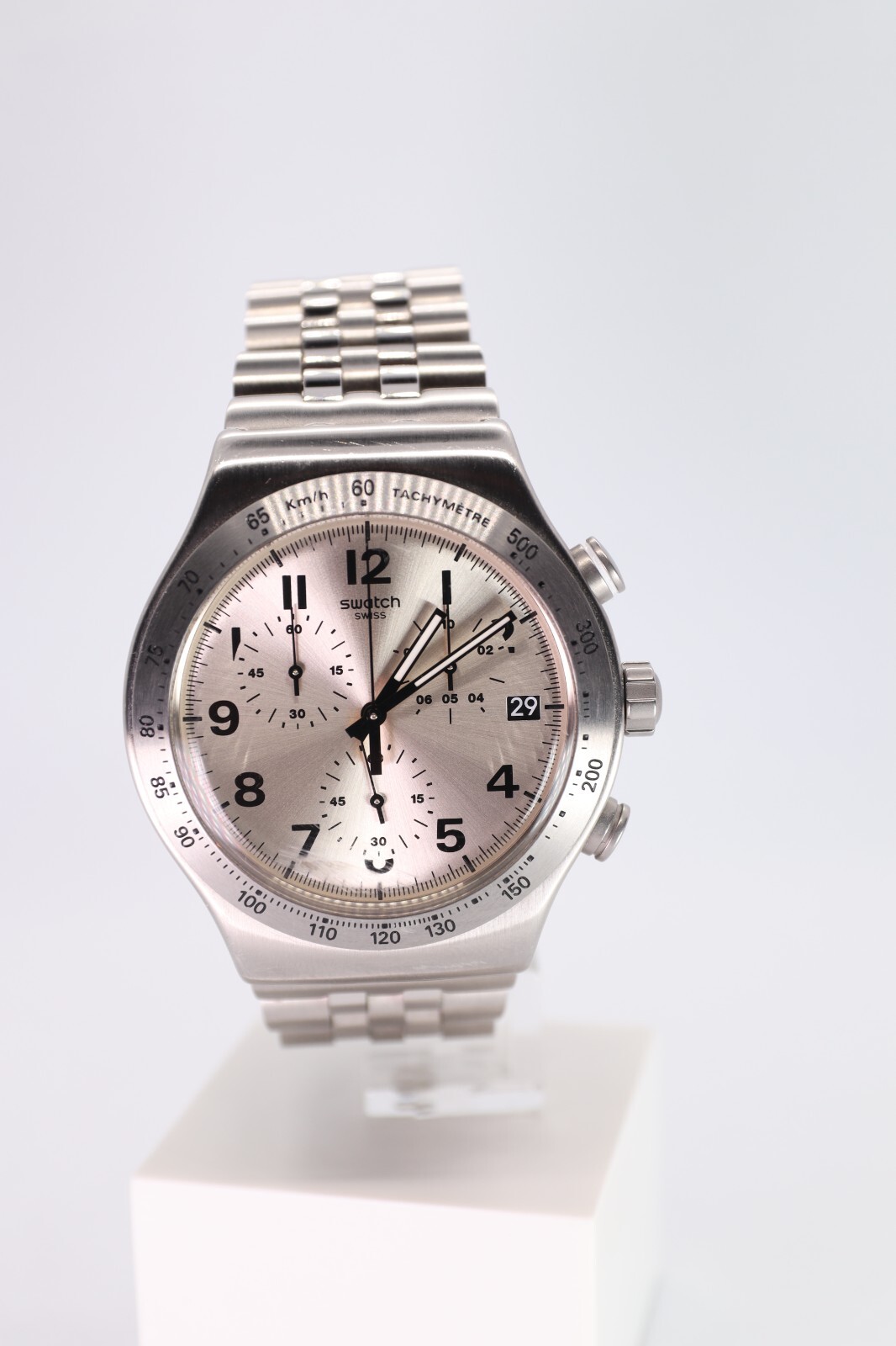 LIMITED SWISS SWATCH IRONY NEW CHRONO YVS425G DESTINATION UPPER EAST NEW 43MM