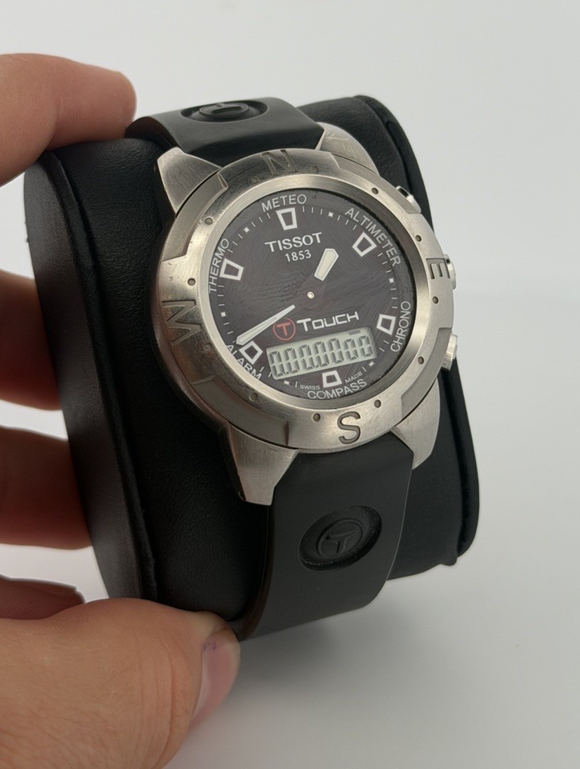 Tissot T-Touch Titanium Multifunction Watch Altimeter Compass Chronograph Swiss