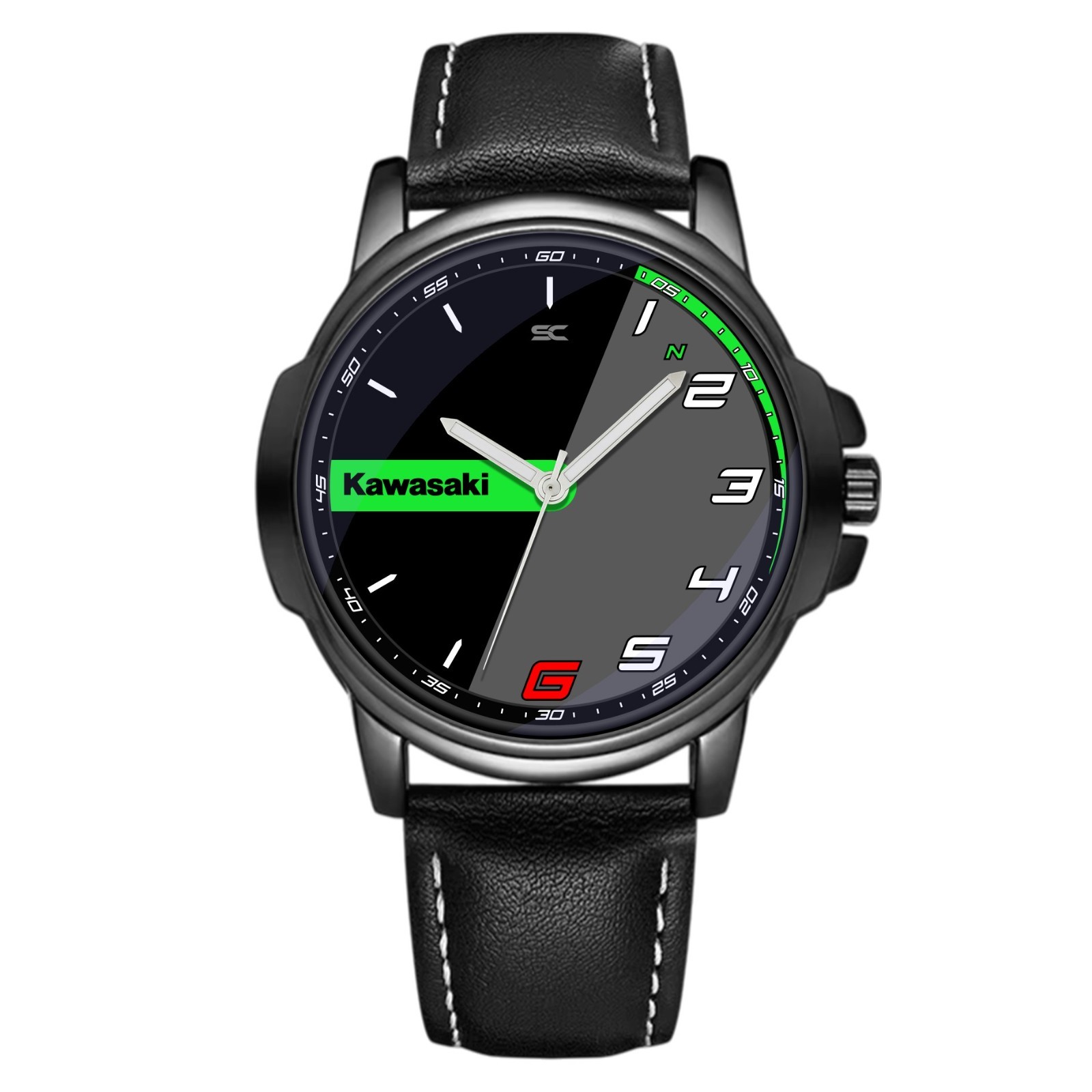 Quartz Motorcycle Wrist Watch Fan Art Kawasaki Gear Passion Sport