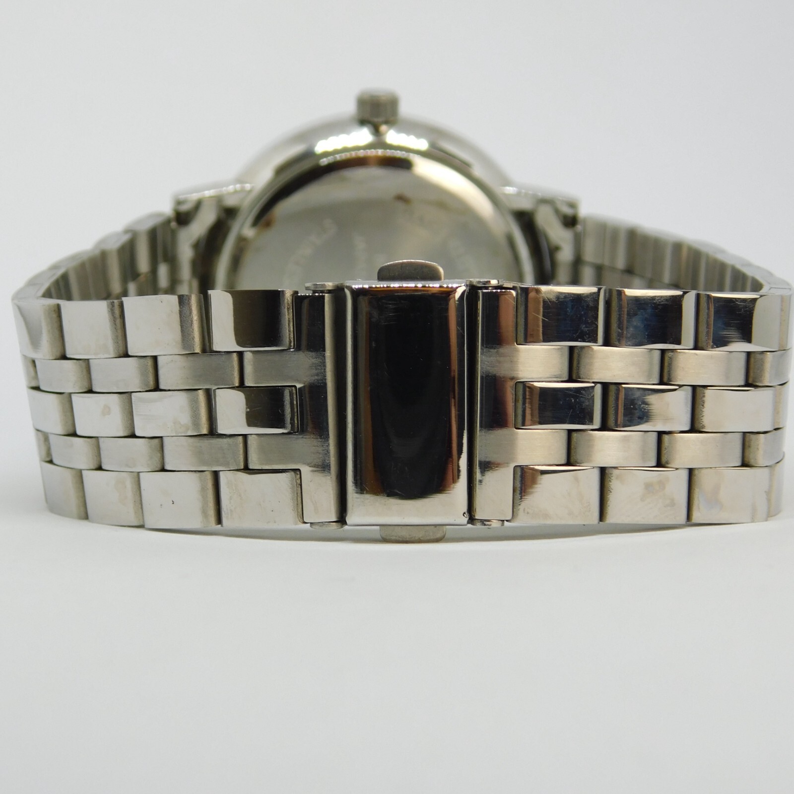 FMD FMDOGE022 Silver Tone Quartz Analog Men’s Watch Sz. 8″ New Battery