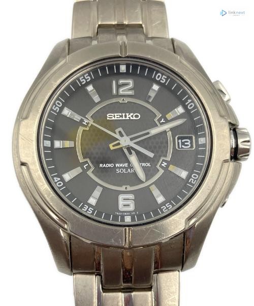Seiko Spirit 7B22-0BB0 Men’s Titanium Radio Wave Solar Watch