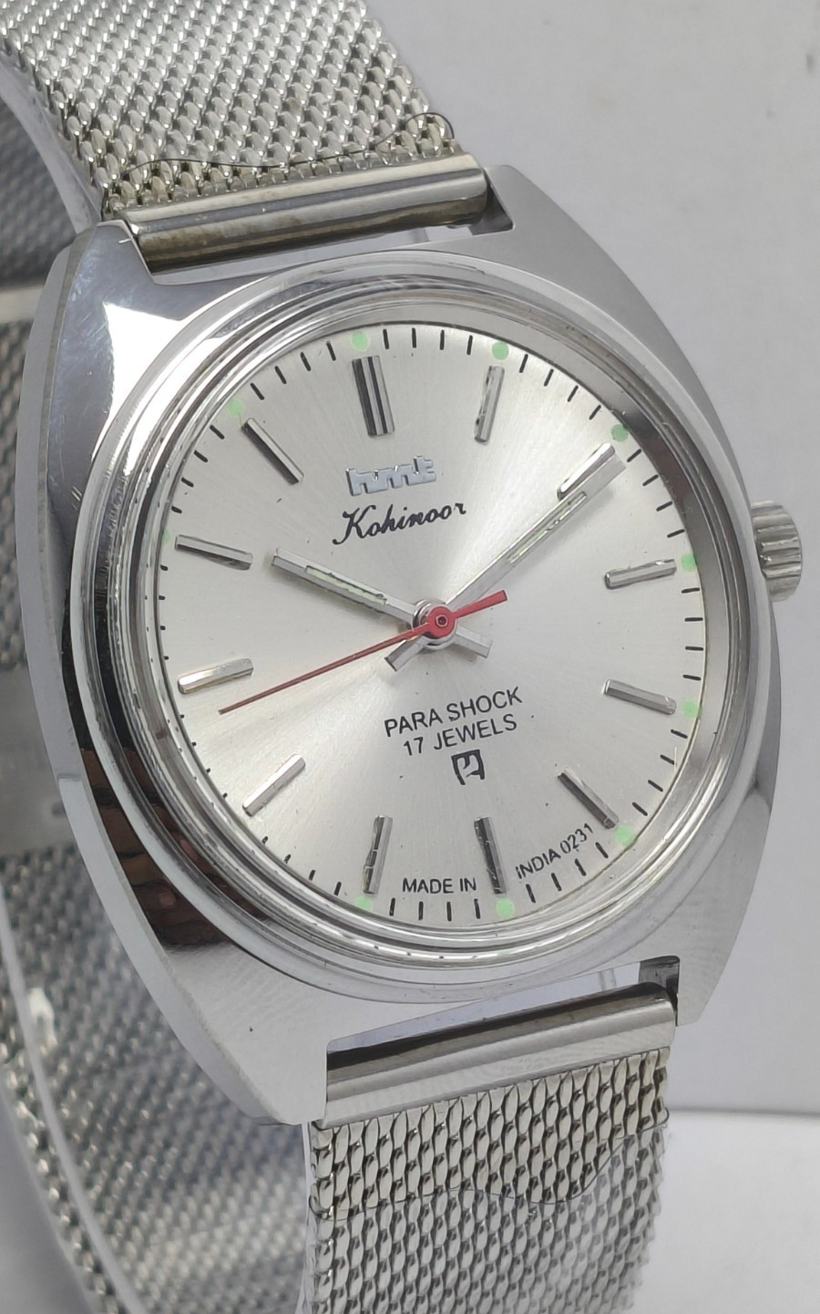 HMT Kohinoor 17 Jewels Winding Wrist Watch For Men’s In Working Condition