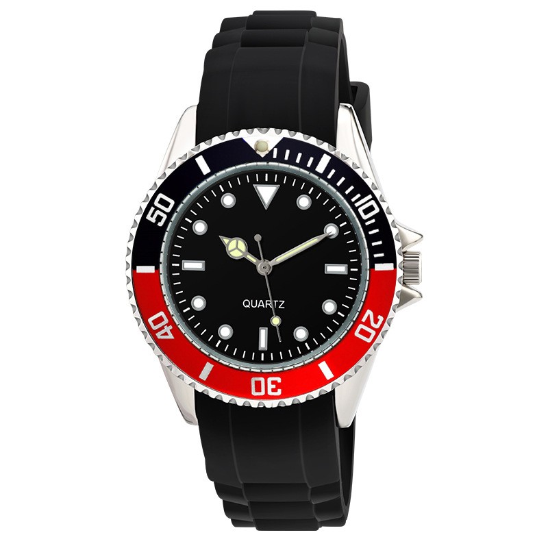 Men’s Waterproof 30 Meter Silicone Strap Luminous Dial Diver Watch