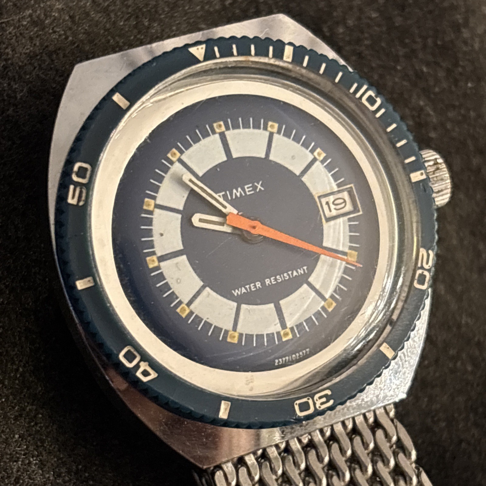 ‼️Vintage Timex Marlin Calendar 🛟Skin Diver 🤿Watch [1977]