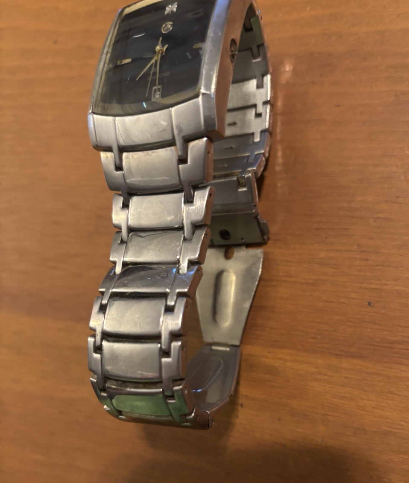 George Men’s Silver Case with Silver Bracelet Watch FMDGE 406 Used EX FS