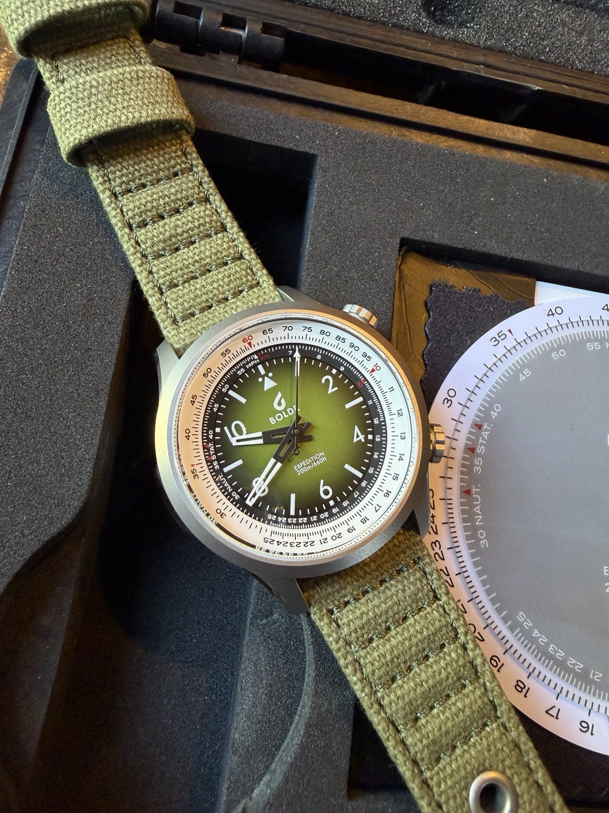 BOLDR Expedition Enigmath Sinharaja/Green Wristwatch