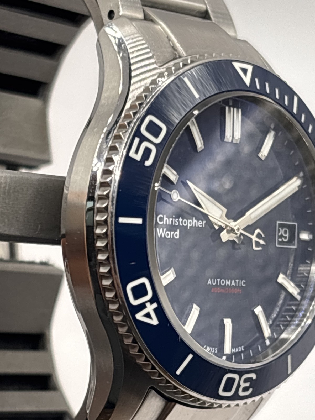 Christopher Ward C60 Trident Mk3 Pro 600 40mm blue (12/2019) WH1609
