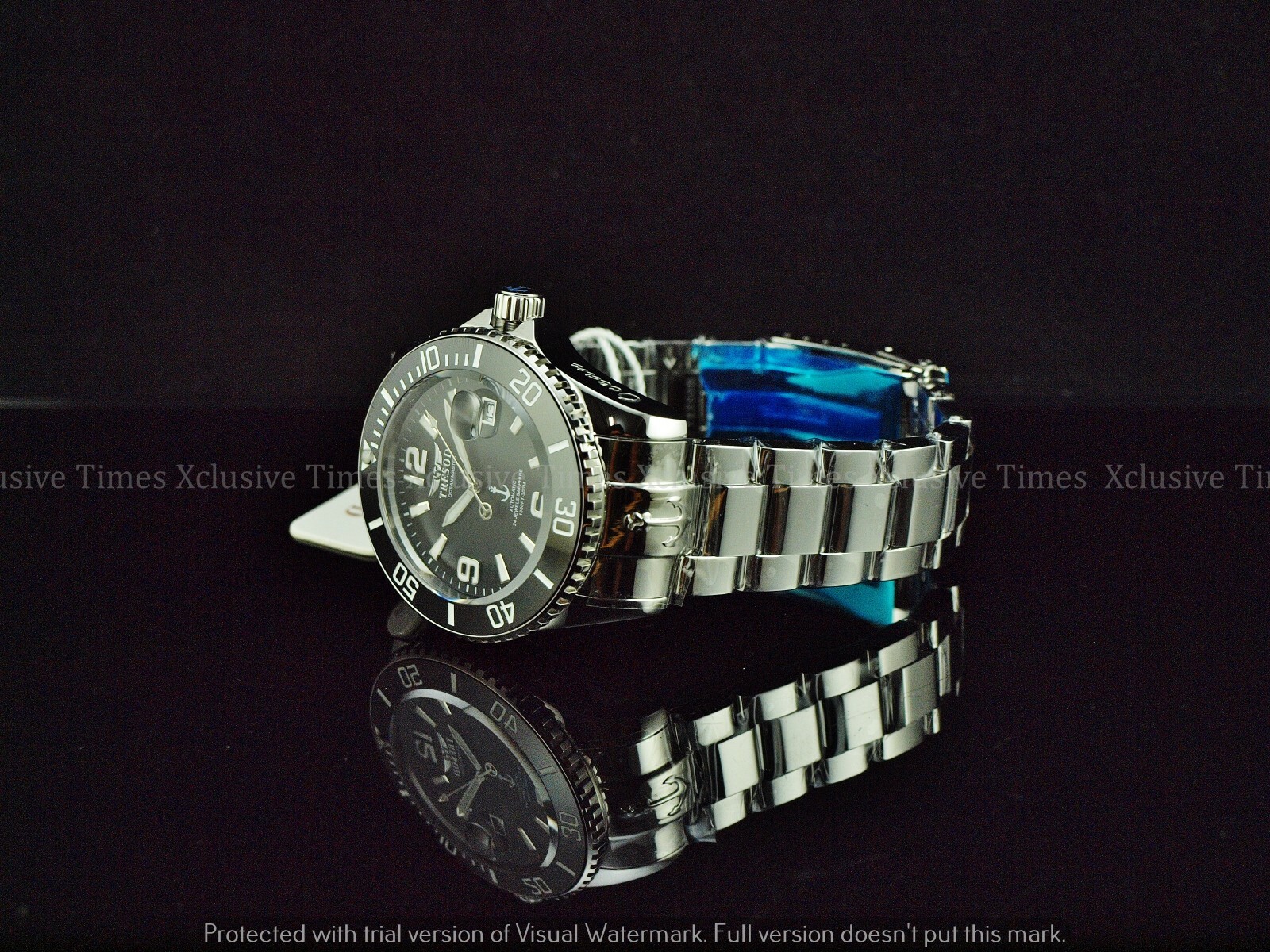 Tresod Men Super Luminous OCEAN MASTER Sapphire Crystal Ceramic Bezel Auto Watch