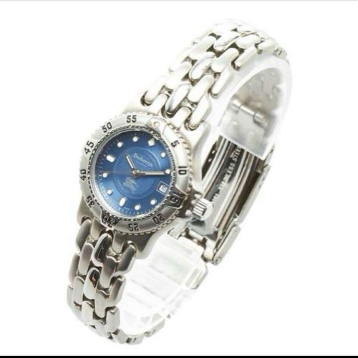 Burberry Wristwatch Quartz Blue Dial Stainless Steel Women’s