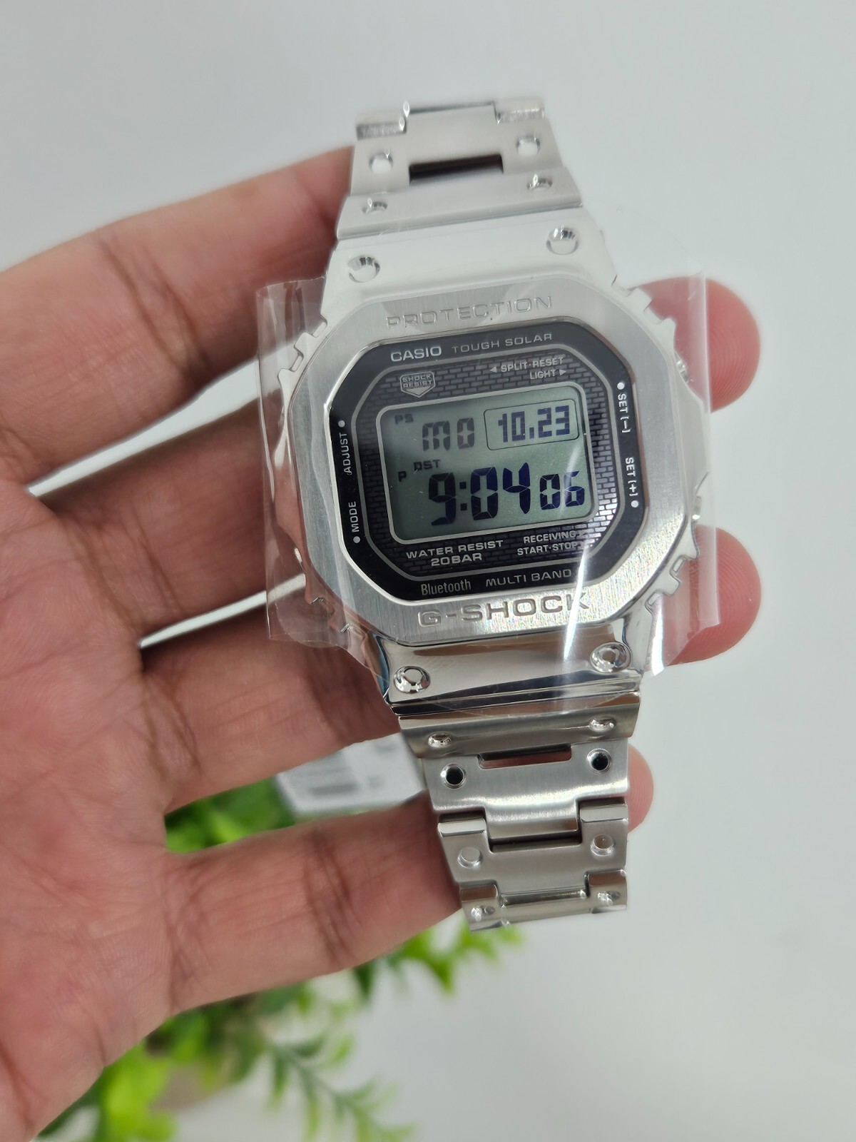 Casio G-Shock GMW-B5000D-1 Full Metal Bluetooth Solar Watch – Brand New