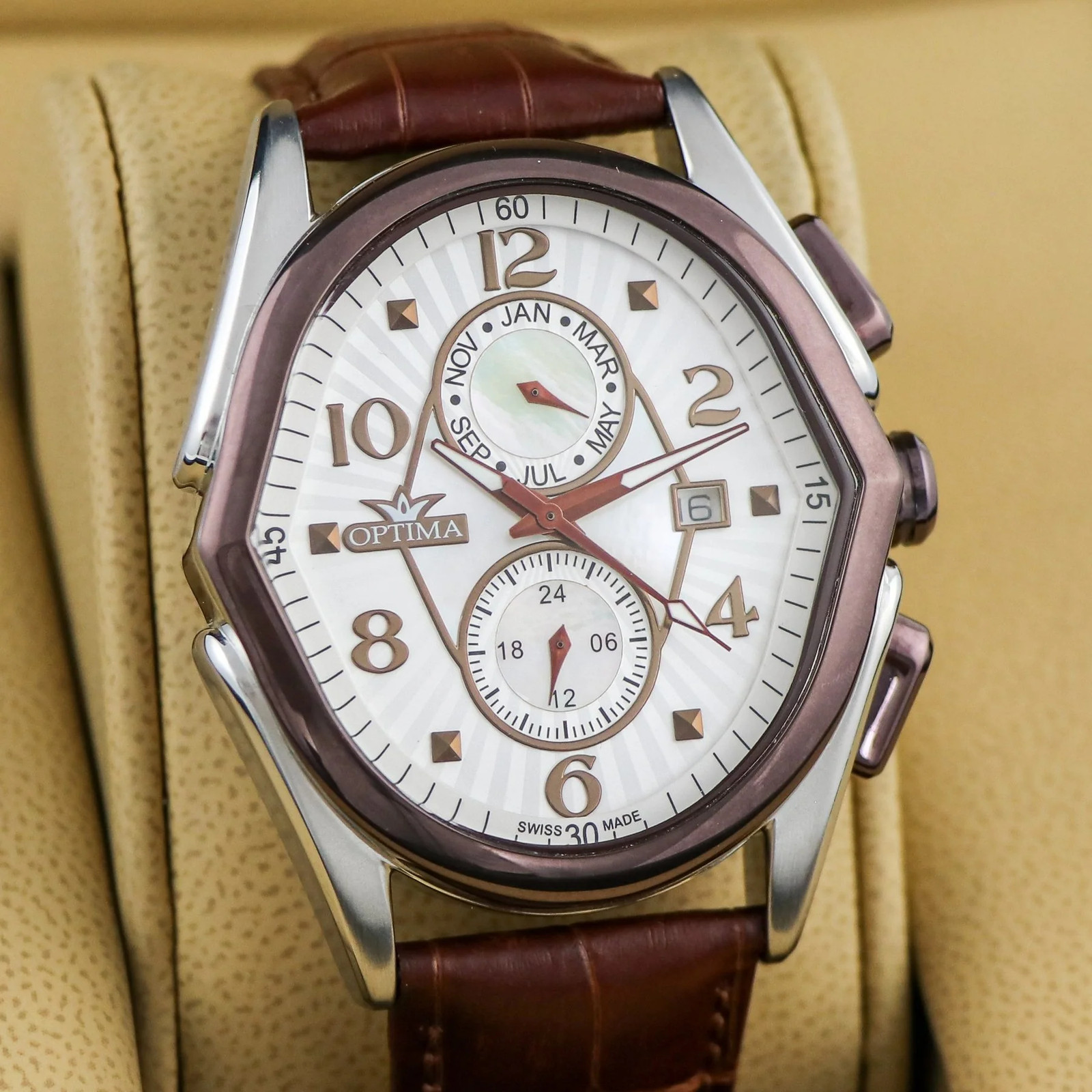 Optima – Swiss Multifunction – OSC272-SCL-7 Multifunctions Swiss Quartz 42 x