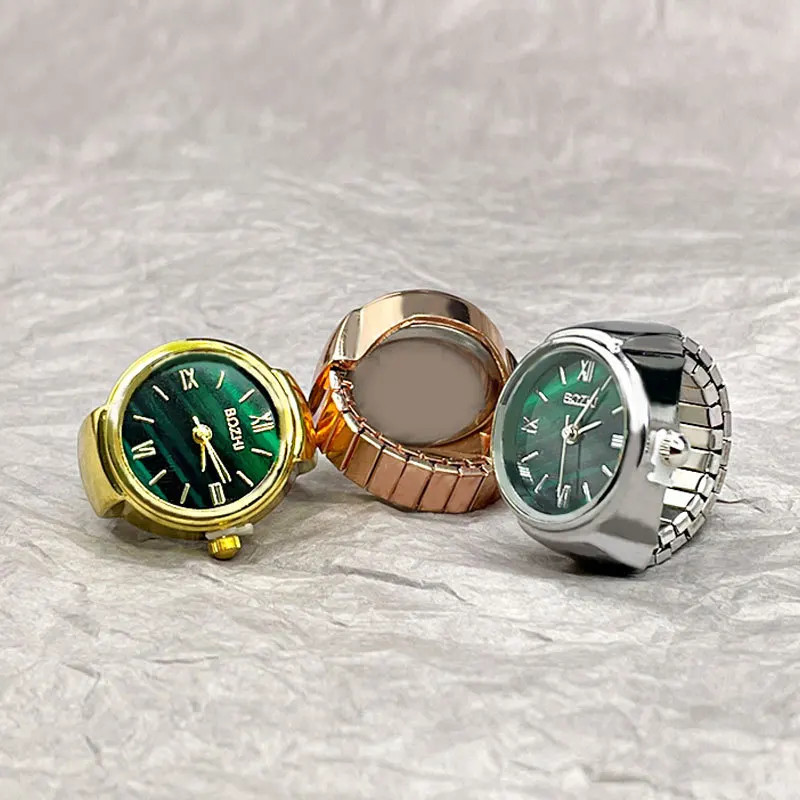 Hot Selling Finger Watch Ring Creative Movement Fashion Accessories Vintage Allo
