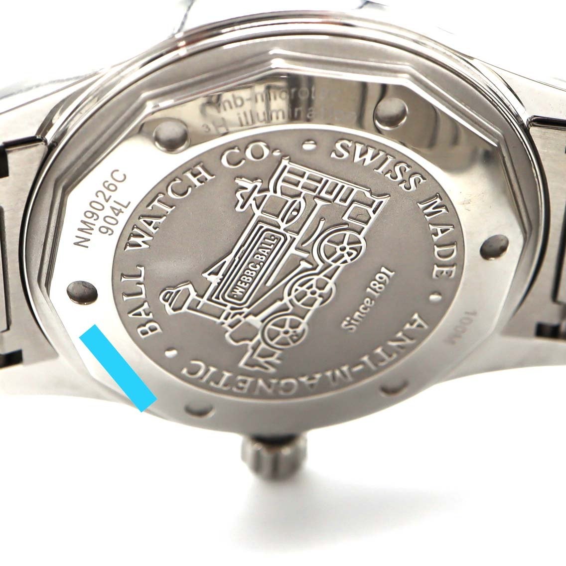 Ball Marvelite Date Nm9026C Automatic SS White Dial 40mm Rank AB+