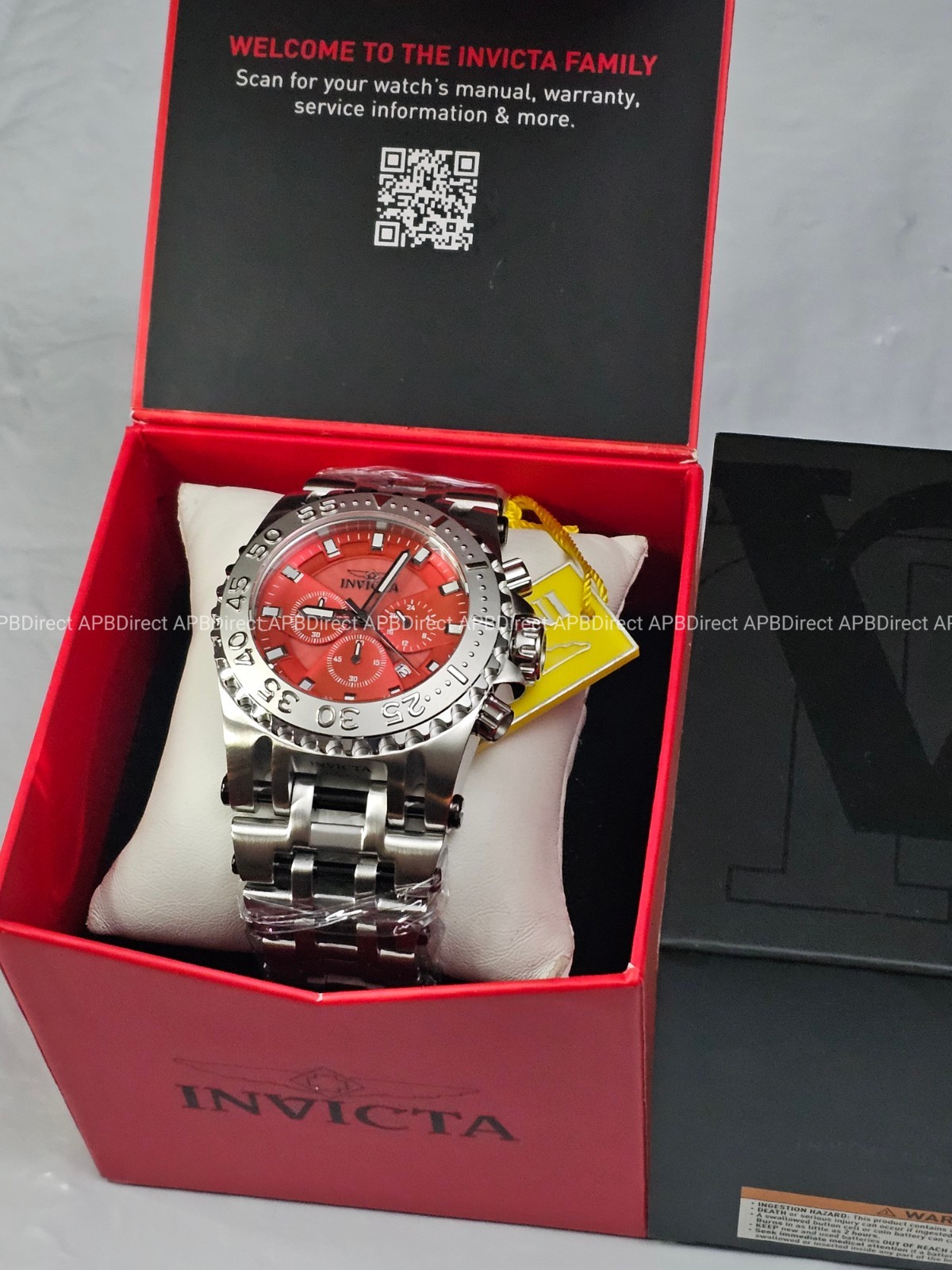 Invicta – CHAOS – Coalition Forces Silver Red – 50mm Chronograph Mens Watch