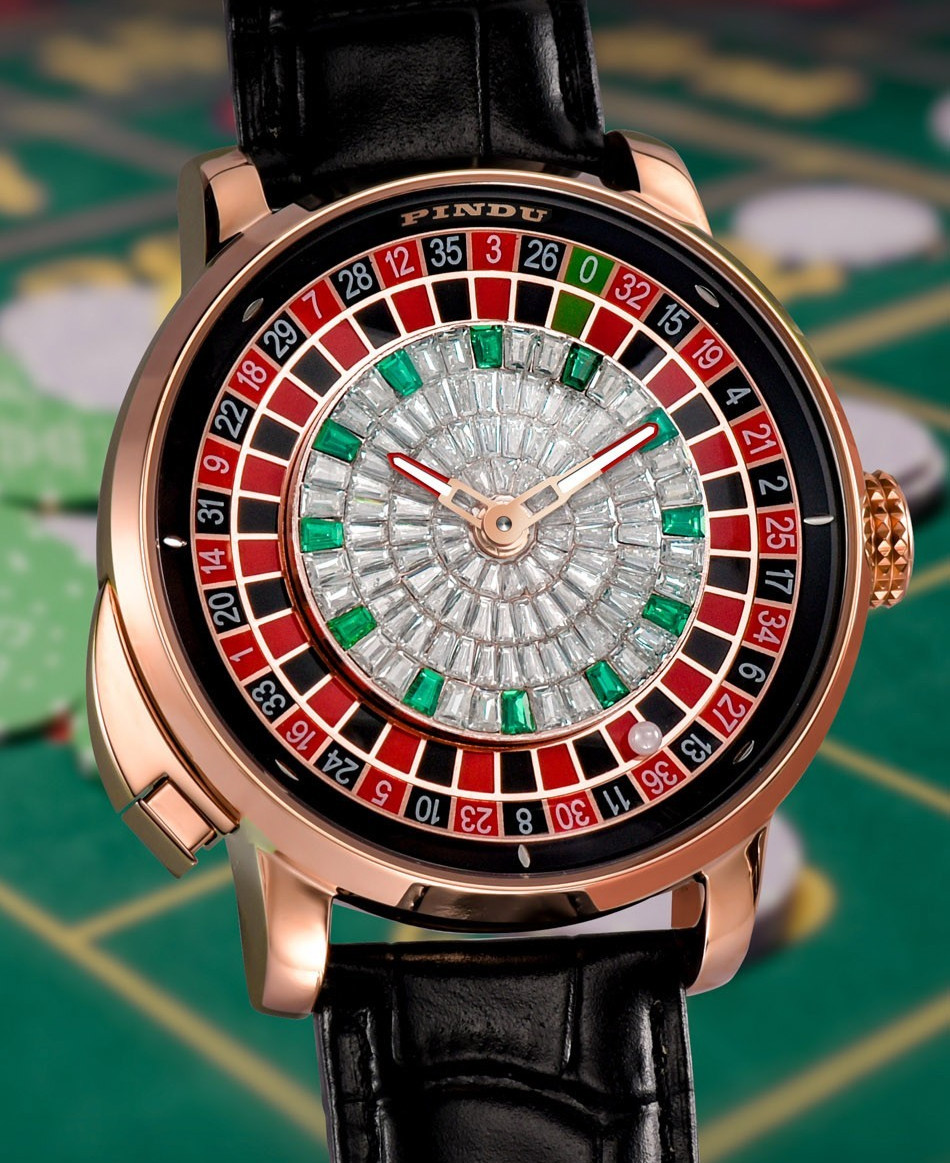 2024 PINDU Men’s automatic mechanical watches roulette button business luxury