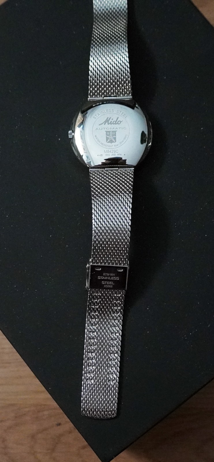 Mido Commander Shade Limited Edition 37mm SS Mesh Men’s Watch M8429.4.27.11