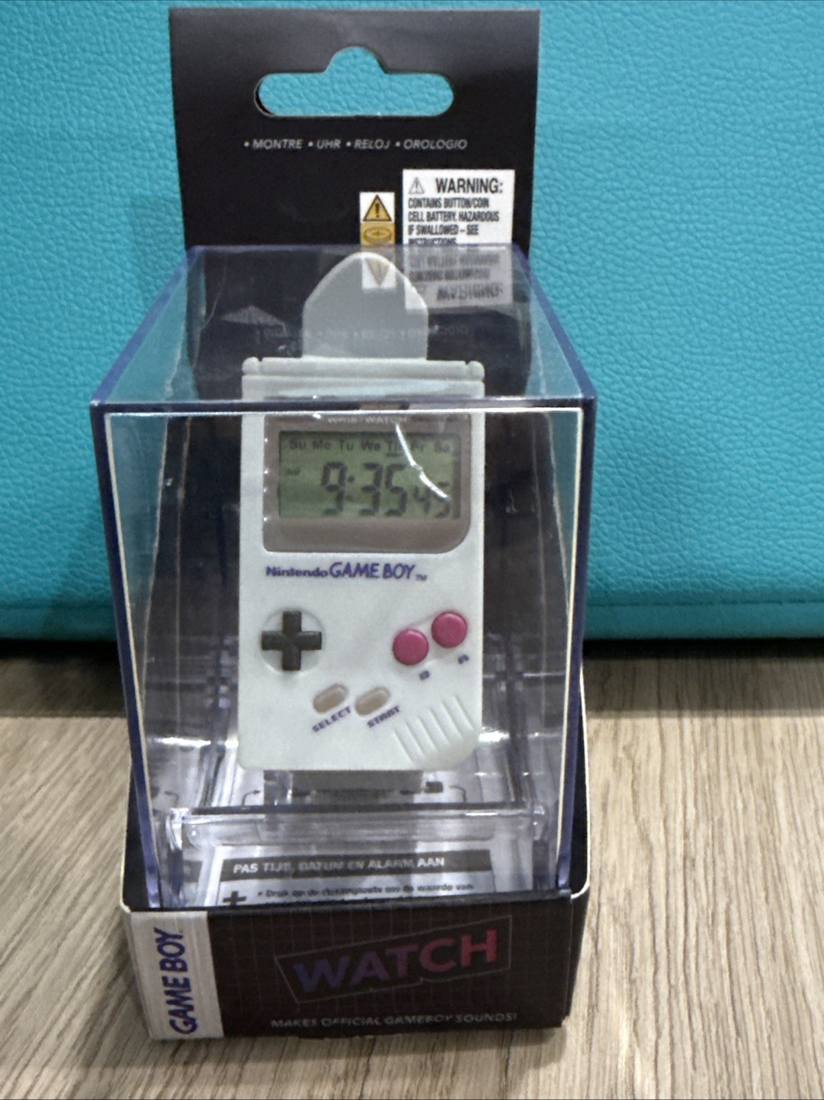 Nintendo Game Boy Retro Digital Watch – Super Mario Alarm Sounds Paladone – New