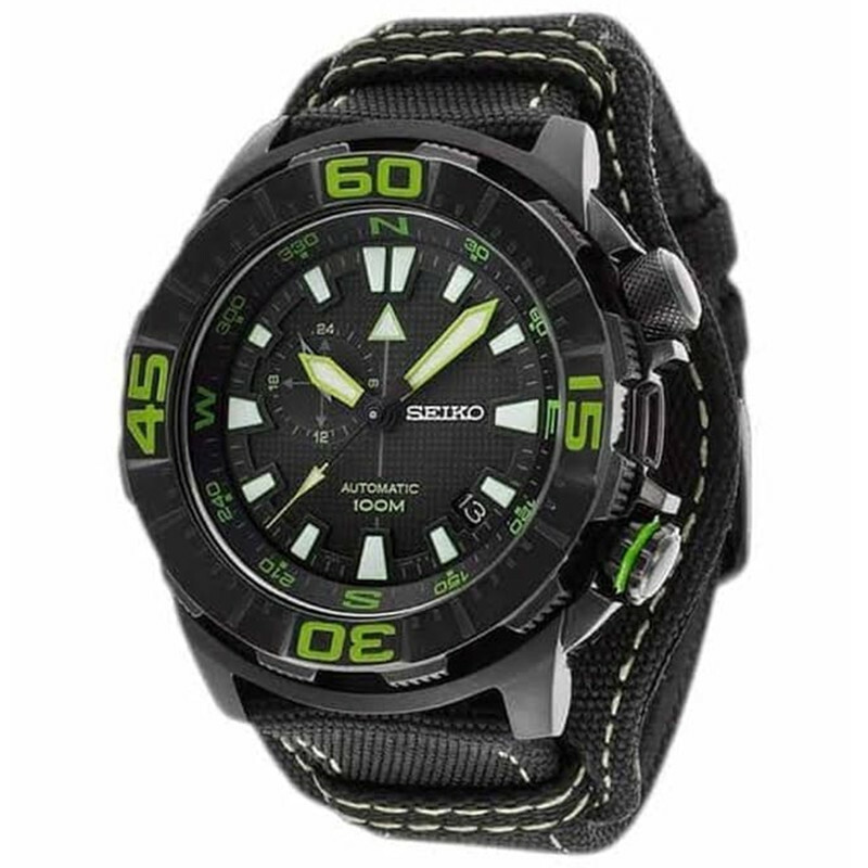 SEIKO SUPERIOR SSA059K1 Automatic Watch Canvas Band LIMITED Hardlex 4R37 Compass