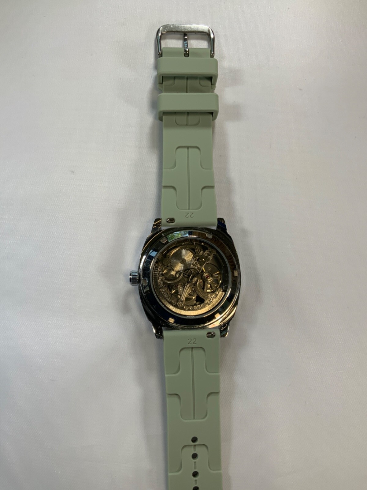 Forsining mens automatic skeleton style watch with band style and color options