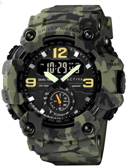 Men’s Watch Activa X Invicta BlackOps Digital Outdoor Camo Green ACW1637-004