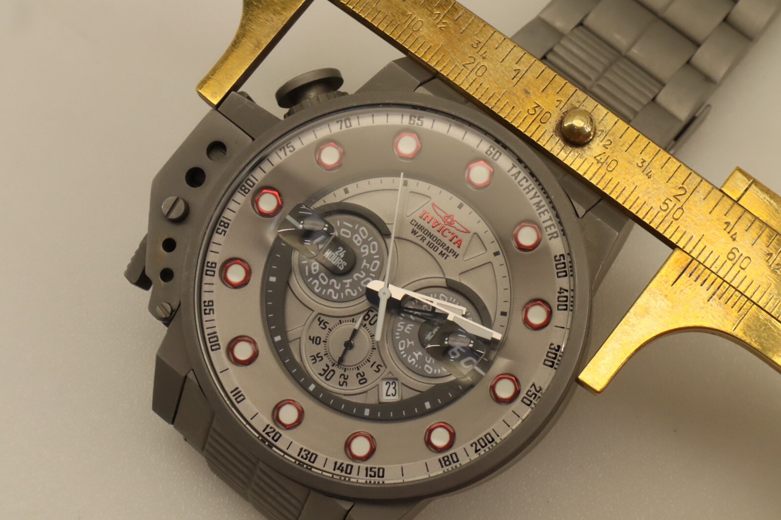 Invicta 18698 I-Force Bomber Chronograph Watch Gunmetal 50mm #162