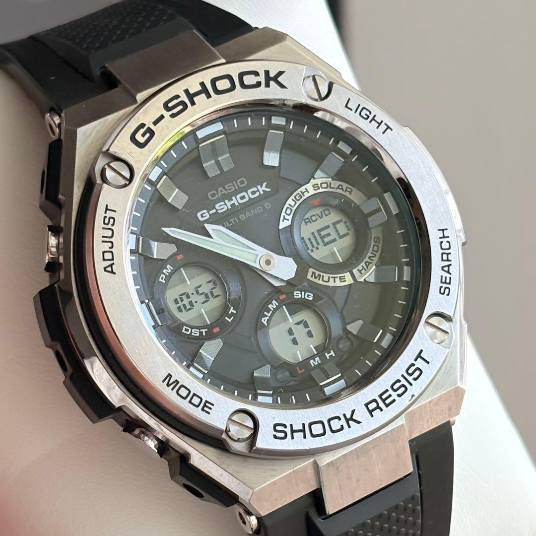 G SHOCK GST W110 with Box and Manual Radio Solar MULTIBAND6 Equipped Casio