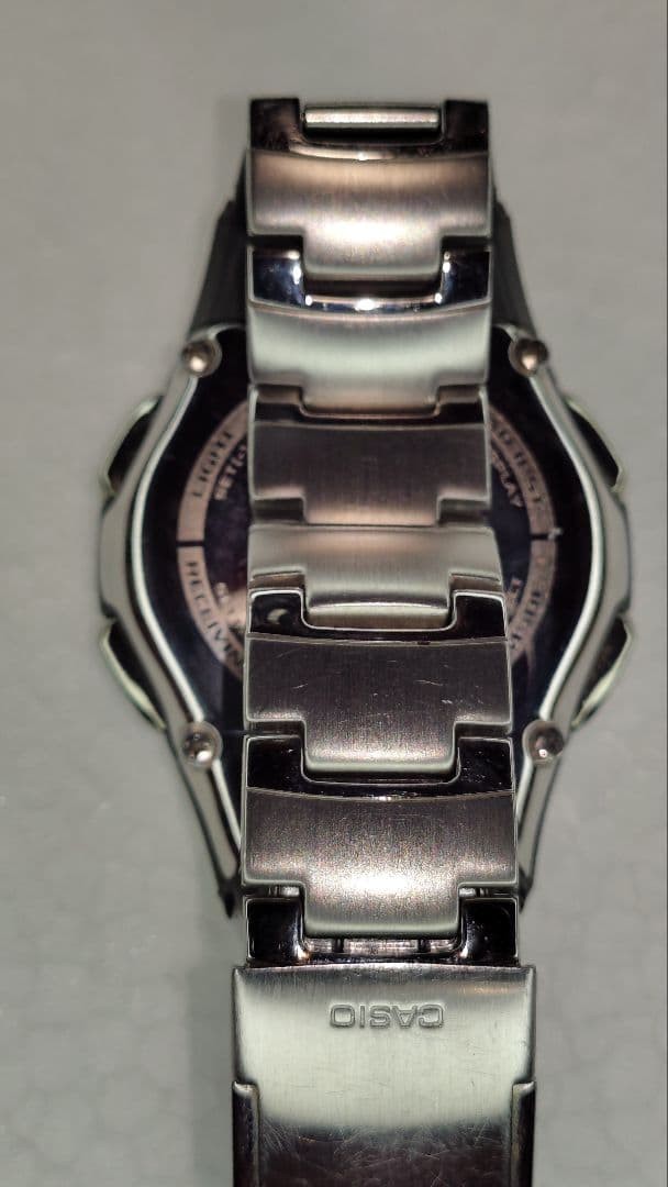 CASIO Waveceptor WVA-400J Analog Digital Watch 41mm Wrist 19.8cm From Japan