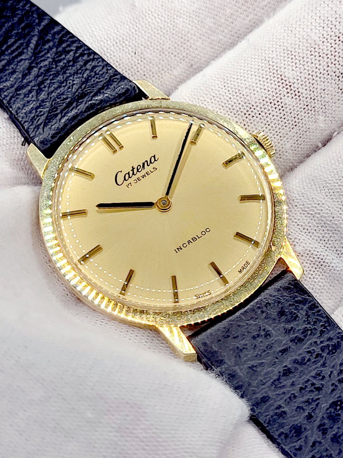 Swiss Made [MINT] Catena 33mm Vintage 17 Jewels Wind-up Mechanical Men’s Watch