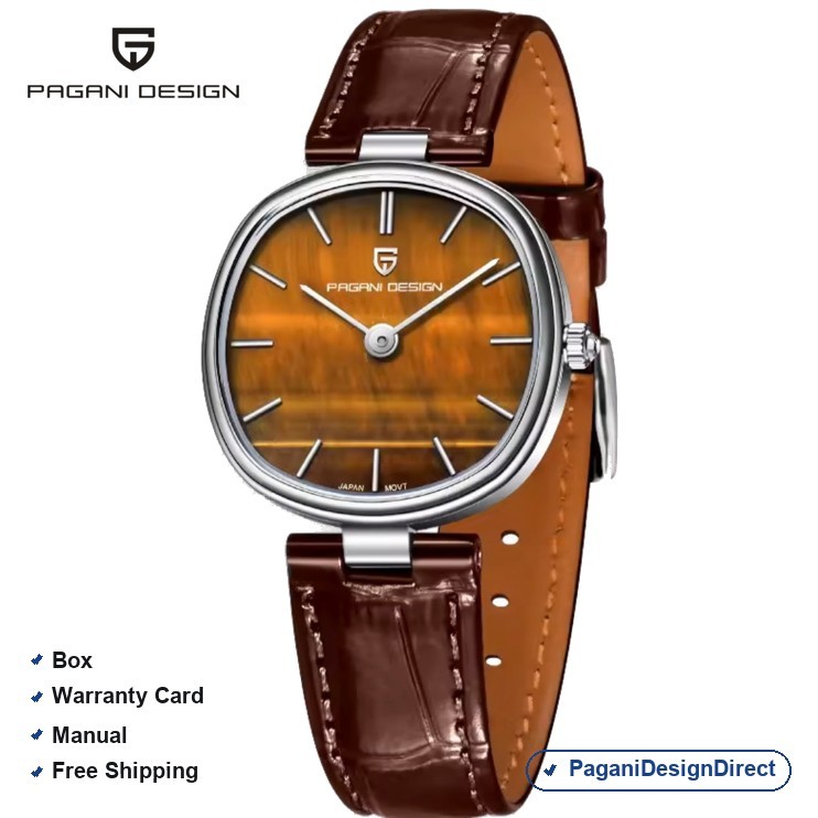 Pagani Design PD-1825 Brown Leather Quartz Women’s Watch