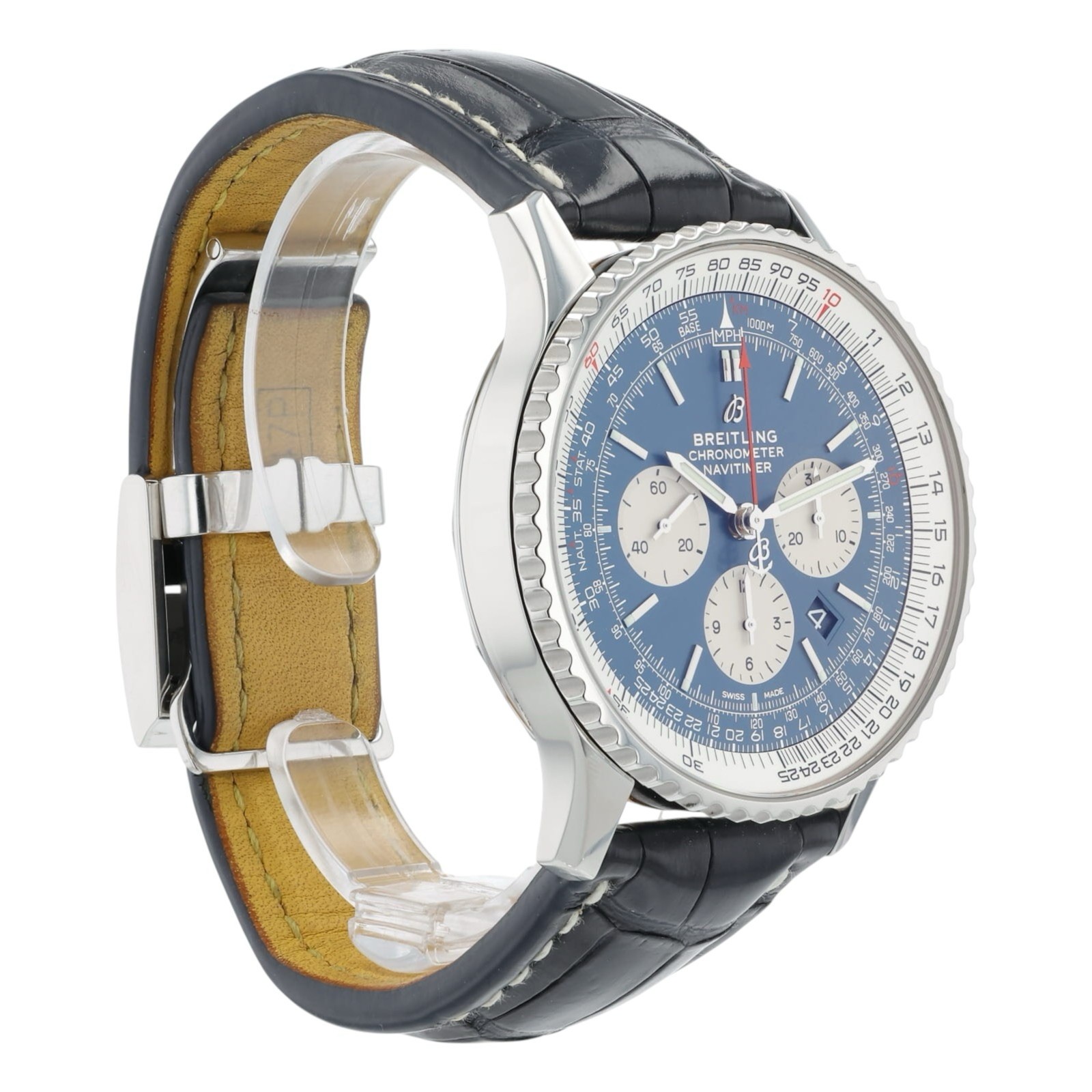 Breitling Navitimer Blue Dial Stainless Steel 46mm Automatic Men’s Watch AB0127