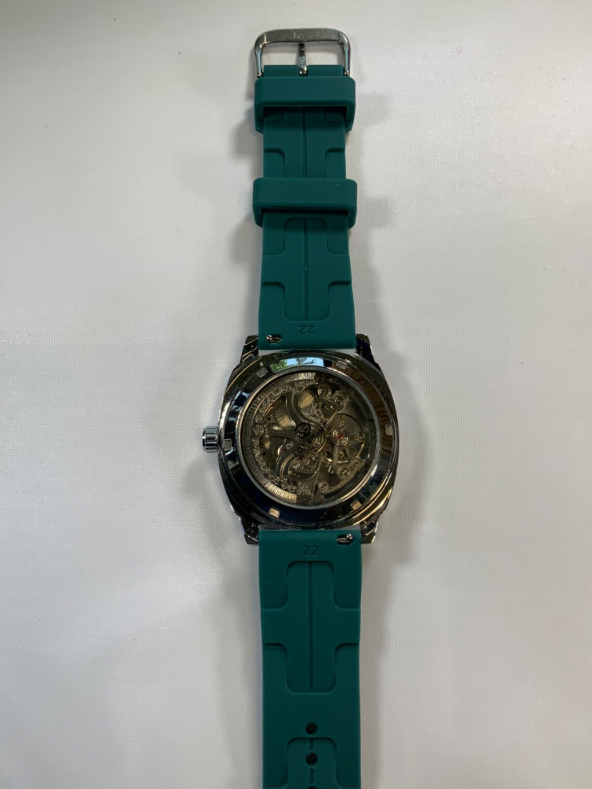 Forsining mens automatic skeleton style watch with band style and color options